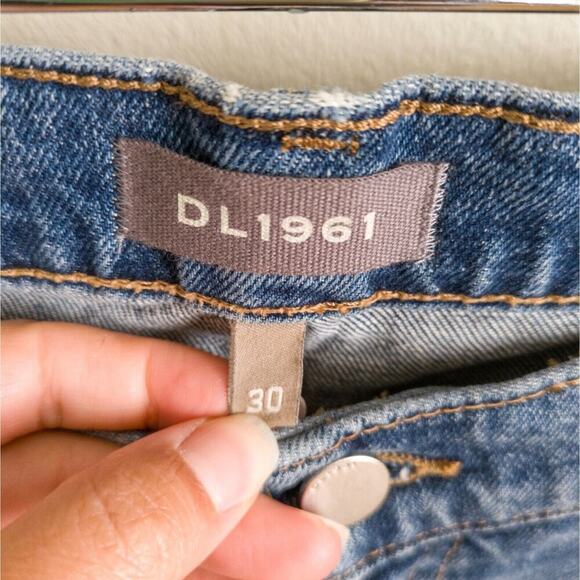 DL1961 Emilie Straight Leg Ultra High Rise Jeans Blue Oasis Women's 30 Capsule - Picture 4 of 9
